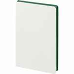 Ежедневник DUPLEX, недатированный, белый с зеленым