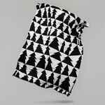 Плед «Танцующий лес», черно-белый