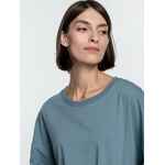 Футболка унисекс оверсайз CROSSTOWN, серо-зеленая, размер S