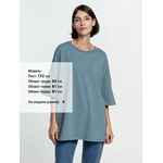 Футболка унисекс оверсайз CROSSTOWN, серо-зеленая, размер S