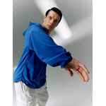 Анорак флисовый унисекс FLISKA, ярко-синий, размер XS/S