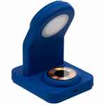 Зарядная станция с подсветкой COOPER DUO, синяя