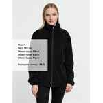 Куртка флисовая унисекс FLISKA, черная, размер XS/S