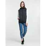 Жилет с капюшоном унисекс GOTLAND, черный, размер S