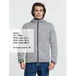 Куртка с капюшоном унисекс GOTLAND, серая, размер S