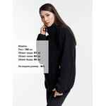 Куртка флисовая унисекс NESSE, черная, размер XS/S