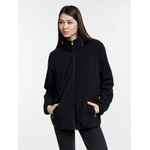 Куртка флисовая унисекс NESSE, черная, размер XS/S