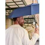 Складной зонт DOME DOUBLE с двойным куполом, темно-синий