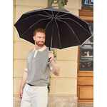 Складной зонт наоборот SAVELIGHT со светоотражающим кантом