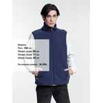 Жилет флисовый унисекс NESSE, темно-синий, размер XS/S