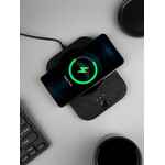 Кружка с подогревом и беспроводной зарядкой DUALBASE PLUS, черная