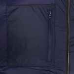 Пуховик унисекс KAPSULA, темно-синий, размер M/L