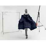 Пуховик унисекс KAPSULA, темно-синий, размер M/L