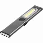 Фонарик-факел аккумуляторный WALLIS с магнитом, серый