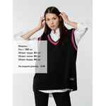 Жилет оверсайз унисекс CORNELL в сумке, черный, размер S/M