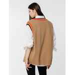 Жилет оверсайз унисекс CORNELL в сумке, бежевый, размер S/M