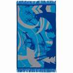 Плед с бахромой на заказ TRICKSY NET, 2 цвета, S, полушерсть