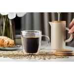 Кружка с двойными стенками KUPLA с бамбуковой крышкой