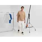 Футболка оверсайз унисекс KOSMOS 2.0, бежевая, размер XS/S