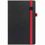 Ежедневник TON BLACK, недатированный, черный с красным