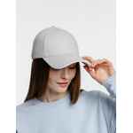 Бейсболка SPIKER, серая с белым