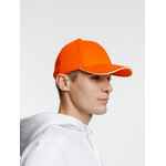Бейсболка SPIKER, оранжевая с белым
