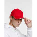 Бейсболка SPIKER, красная с белым