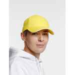 Бейсболка SPIKER, желтая с белым