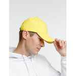 Бейсболка SPIKER, желтая с белым