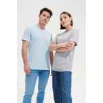 Футболка унисекс TUNER, черный меланж, размер XS