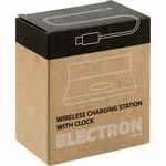 Станция беспроводной зарядки с часами ELECTRON, VER.2, черная