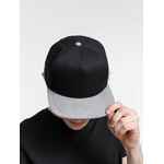 Бейсболка FORESIDE с прямым козырьком, черная с серым