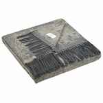 Плед MAGNOLIA, серый с бежевым