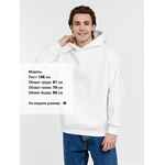 Худи оверсайз унисекс GO EASY, молочно-белое, размер S