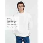 Свитшот оверсайз унисекс TRUE SELF, молочно-белый, размер S