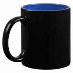 Кружка-хамелеон ON DISPLAY, матовая, черная со светло-синим