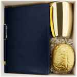 Набор THINK BIG, синий с золотистым