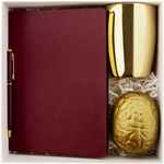 Набор THINK BIG, бордовый с золотистым