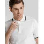 Рубашка поло мужская с контрастной отделкой PRACTICE 270, белый/темно-синий, размер S