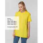 Футболка унисекс T-BOLKA 140, желтая, размер M