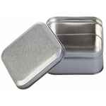 Коробка PRAGMAX S, квадратная, серебристая