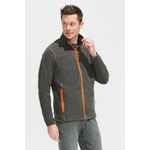 Куртка мужская NOVA MEN 200, черная с ярко-голубым, размер S