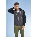 Толстовка на молнии SILVER 280 темно-синяя с красным, размер XS