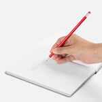 Карандаш простой TRIANGLE с ластиком, красный