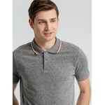 Рубашка поло мужская PANAME MEN черный меланж, размер L