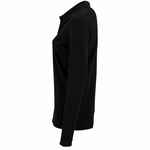 Рубашка поло женская с длинным рукавом PERFECT LSL WOMEN черная, размер S