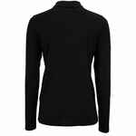 Рубашка поло женская с длинным рукавом PERFECT LSL WOMEN черная, размер S