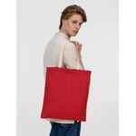 Холщовая сумка на плечо JUHU, красная