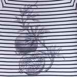 Футболка женская GRAND GRANAT, белая с синим, размер XS