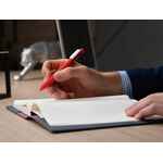 Ручка шариковая SWIPER SOFT TOUCH, красная с белым